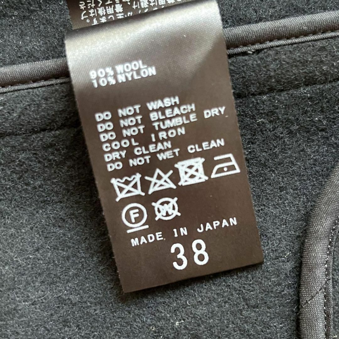 極美品✨ 22AW フレームワーク ロング Pコート ロング ブラック 38
