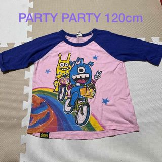 パーティーパーティー(PARTYPARTY)のPARTY PARTY ラグラン　ロンT 七分袖　120cm(Tシャツ/カットソー)