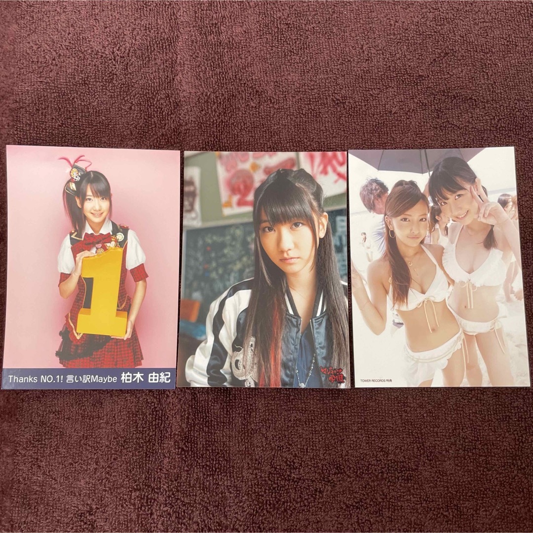 AKB48 柏木由紀 生写真 3枚 マジすか学園 ゆきりん