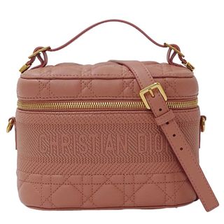 クリスチャンディオール Christian Dior バッグ レディース ブランド ハンドバッグ ショルダーバッグ 2way バニティバッグ レザー カナージュ スモール ヴァニティ ピンク ミニバッグ コンパクト おしゃれ