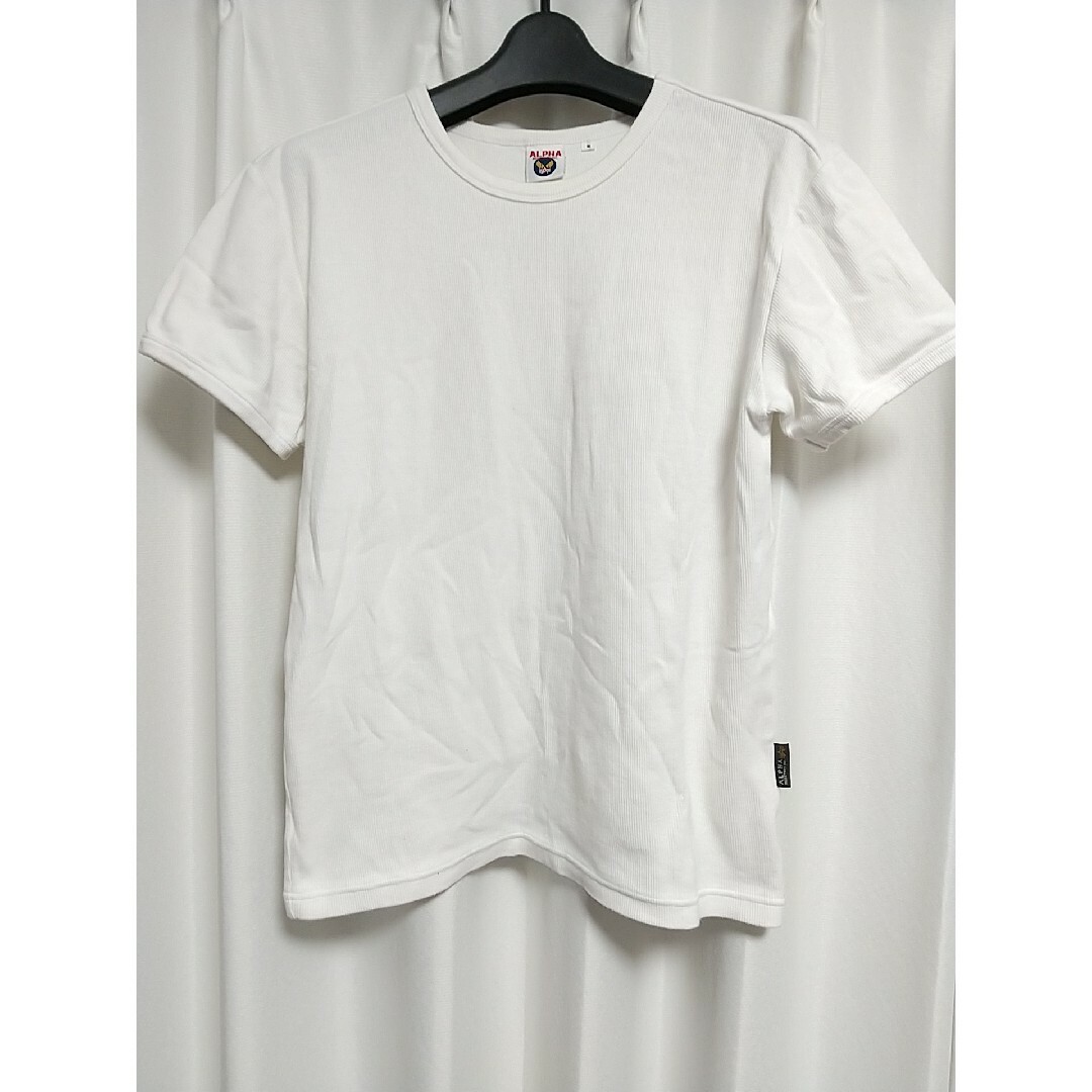ALPHA INDUSTRIES(アルファインダストリーズ)のALPHA INDUSTRIES 半袖Tシャツ M 白 アルファインダストリーズ メンズのトップス(Tシャツ/カットソー(半袖/袖なし))の商品写真