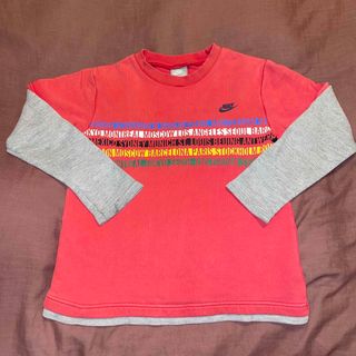 ナイキ(NIKE)のNIKE ナイキ スポーツウェア キッズ用 スウェット カラー レッド サーマル(Tシャツ/カットソー)