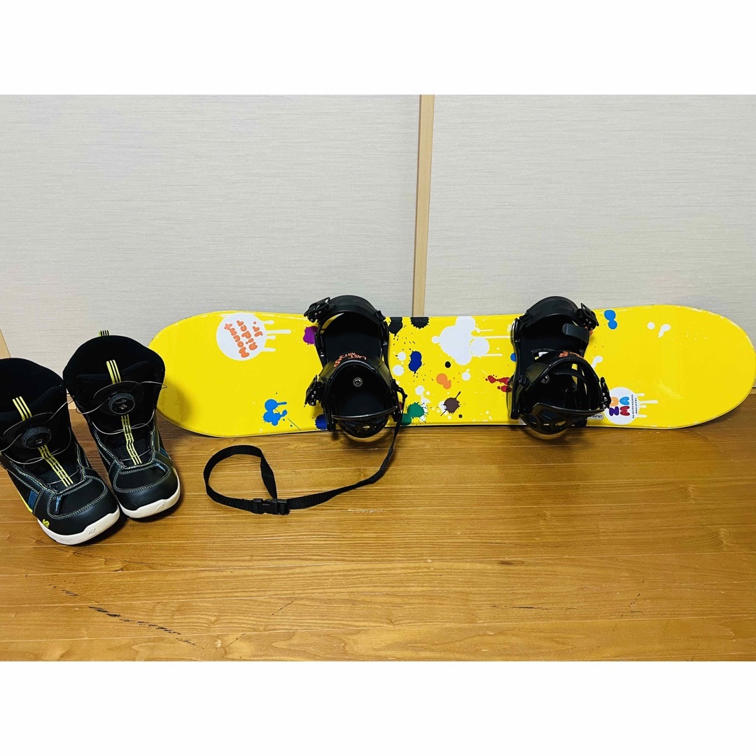 キッズ・ジュニアスノーボードセット　　板106cm 靴19.5cmボード