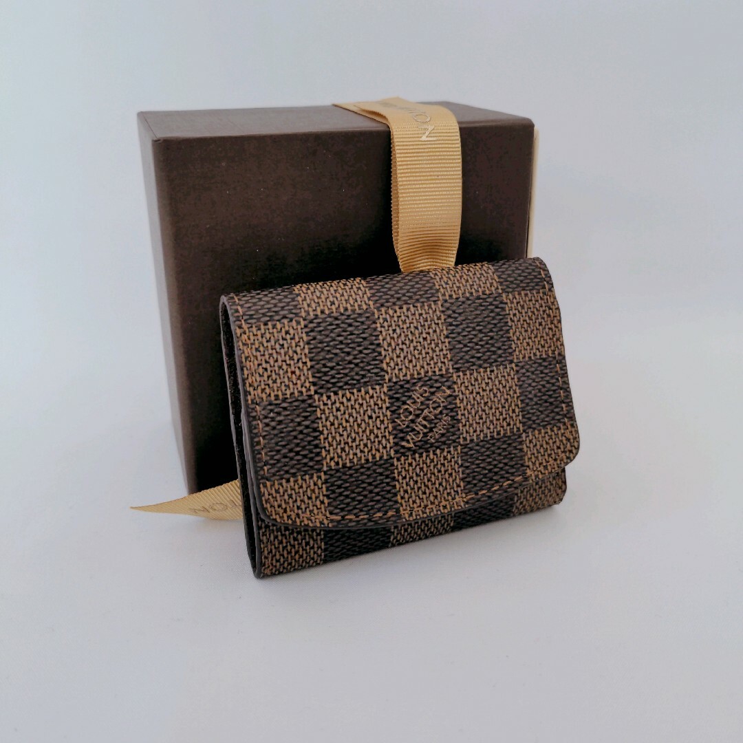 ダミエLOUISVUITTON　カフスケース　ダミエ　箱付き　RI0046