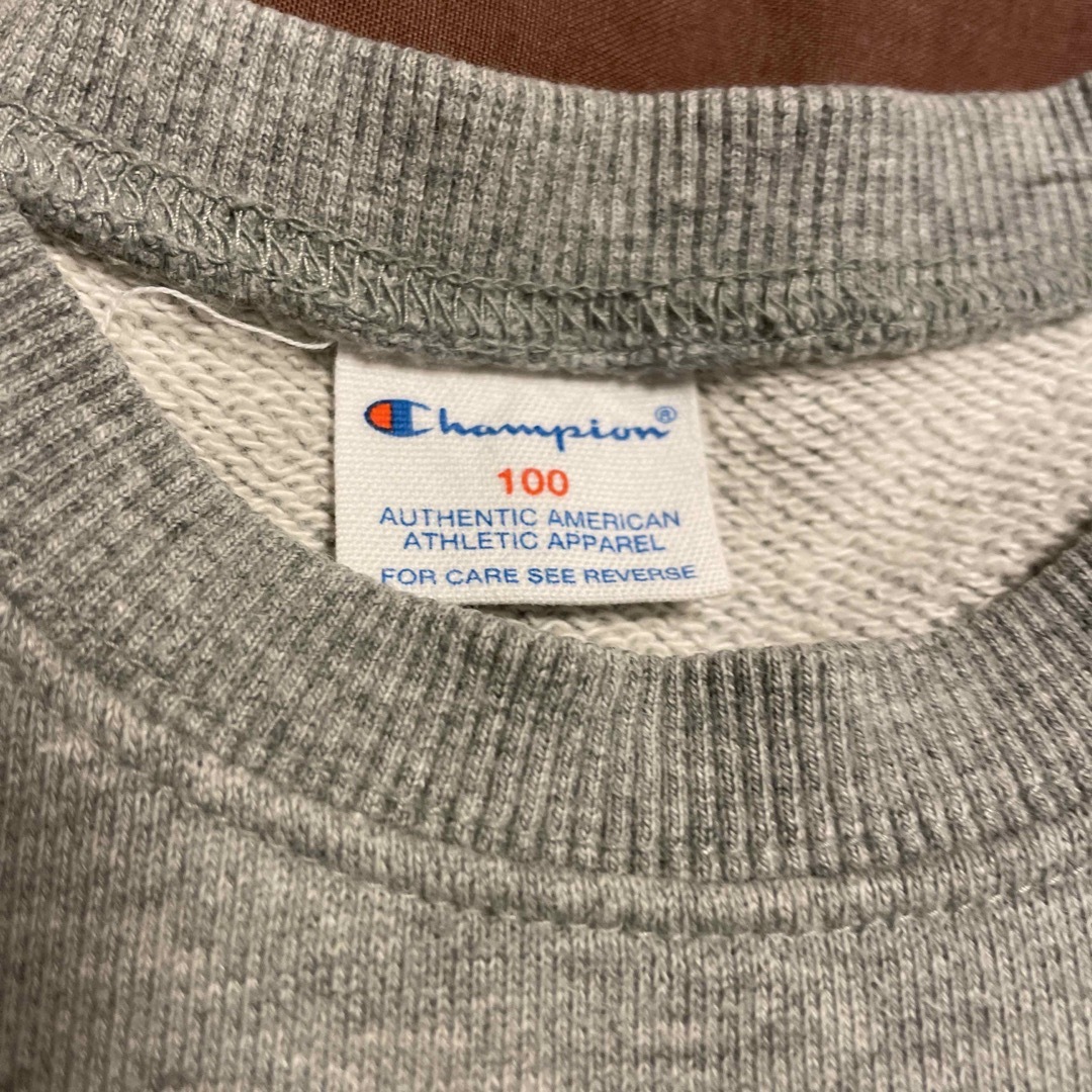 Champion(チャンピオン)のChampion チャンピオン 染み込み プリント スウェット トレーナー   キッズ/ベビー/マタニティのキッズ服男の子用(90cm~)(Tシャツ/カットソー)の商品写真