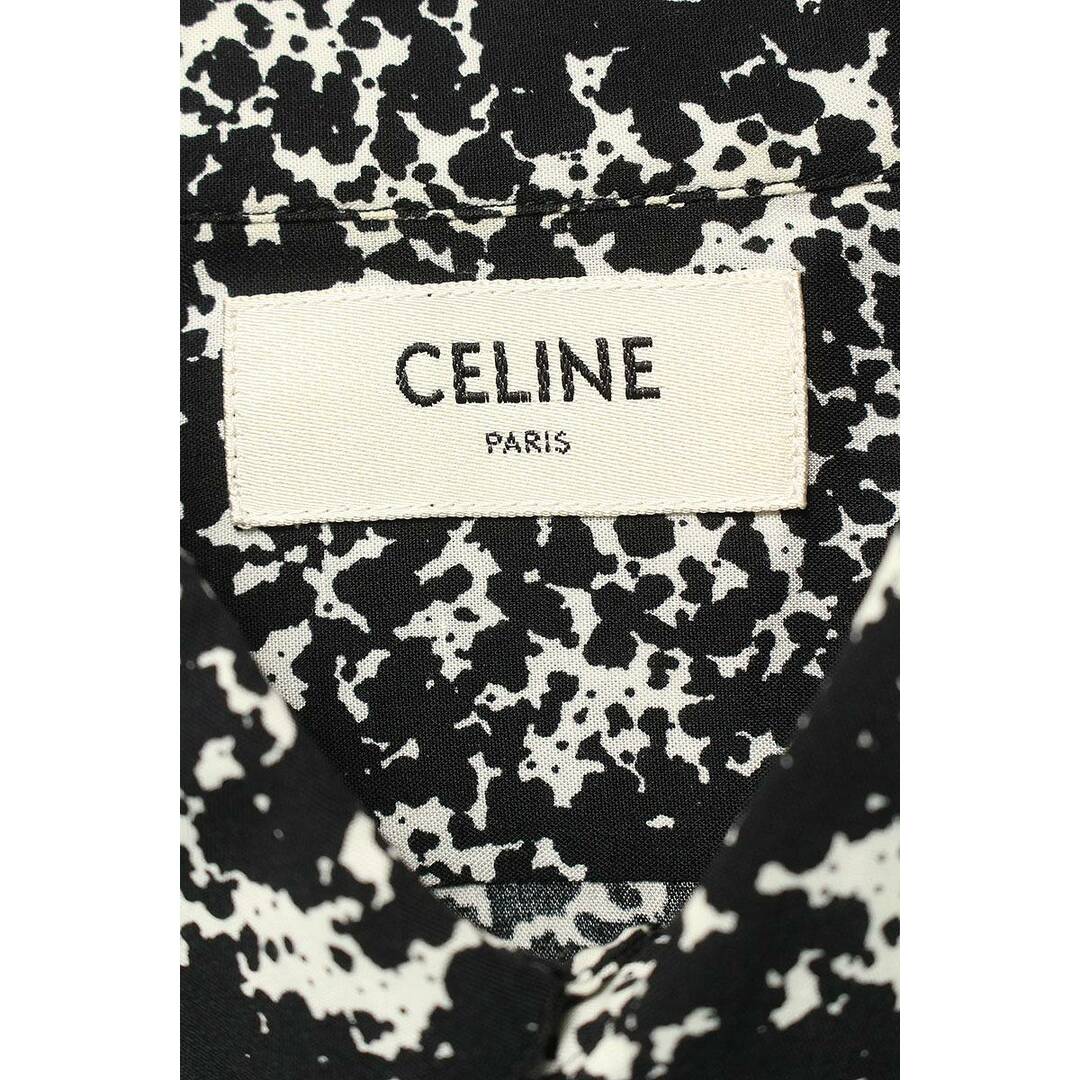【新品】Celine セリーヌ マーブルプリント ビスコースシャツ