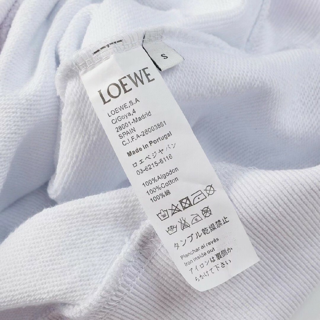 最低価格✨ロエベ LOEWE クラシックロゴ刺繍クルーネックスウェットシャツ