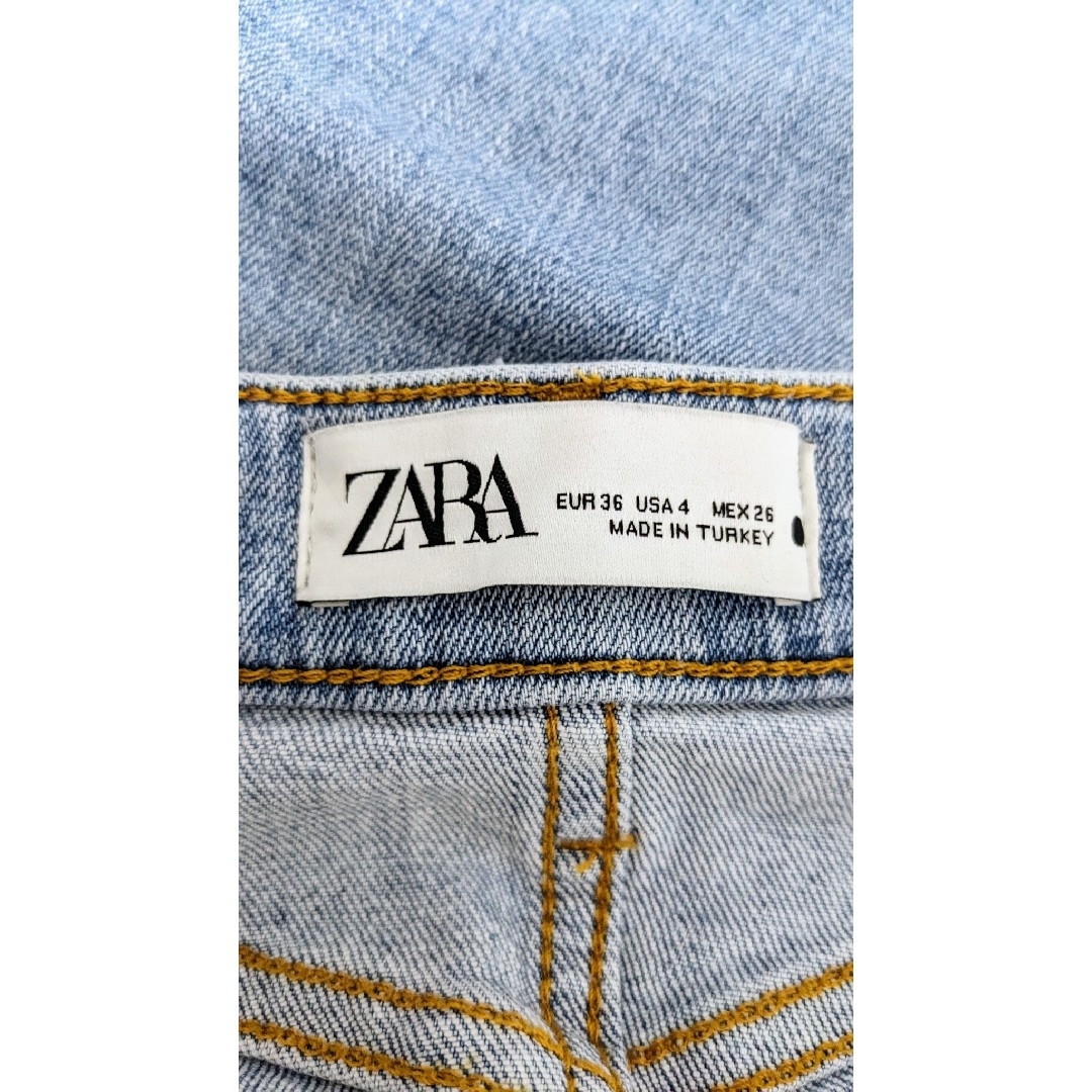 ZARA(ザラ)のZARA ストレッチデニムパンツ（カットオフ） レディースのパンツ(デニム/ジーンズ)の商品写真