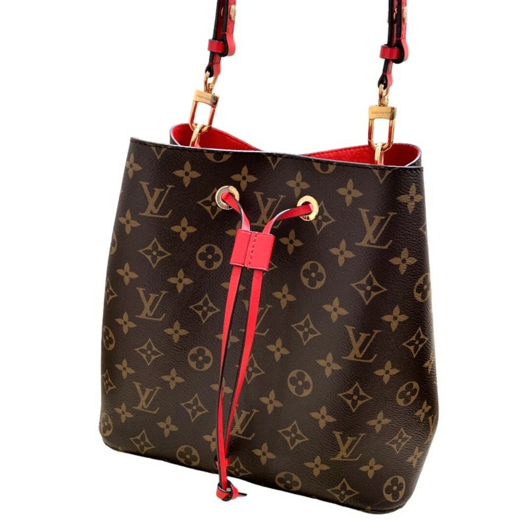 ルイ・ヴィトン LOUIS VUITTON ネオノエ M44021 モノグラム/レッド モノグラムキャンバス×レザー レディース ショルダーバッグ