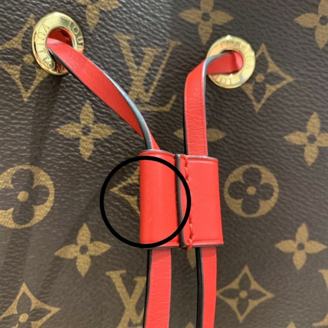 ルイ・ヴィトン LOUIS VUITTON ネオノエ M44021 モノグラム/レッド モノグラムキャンバス×レザー レディース ショルダーバッグ