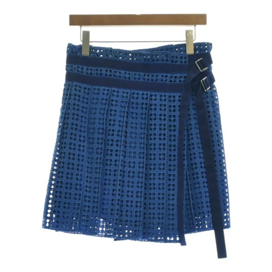 sacai luck(サカイラック)のsacai luck サカイラック ミニスカート 2(M位) 青 【古着】【中古】 レディースのスカート(ミニスカート)の商品写真