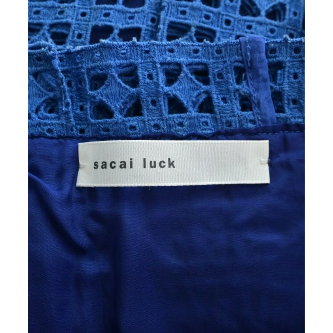 sacai luck(サカイラック)のsacai luck サカイラック ミニスカート 2(M位) 青 【古着】【中古】 レディースのスカート(ミニスカート)の商品写真