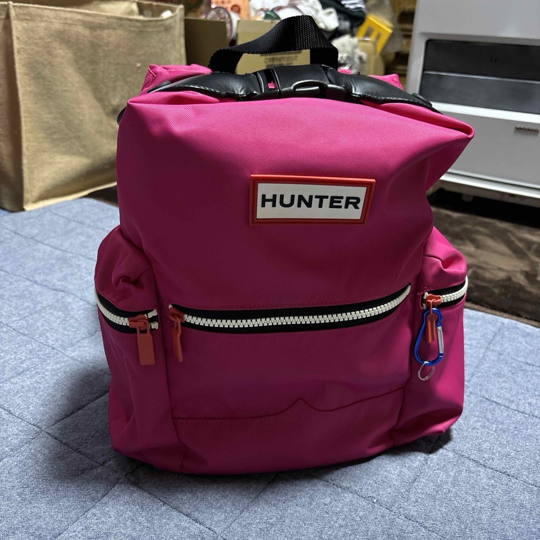 HUNTER(ハンター)のHUNTER ナイロンリュックused ピンク レディースのバッグ(リュック/バックパック)の商品写真