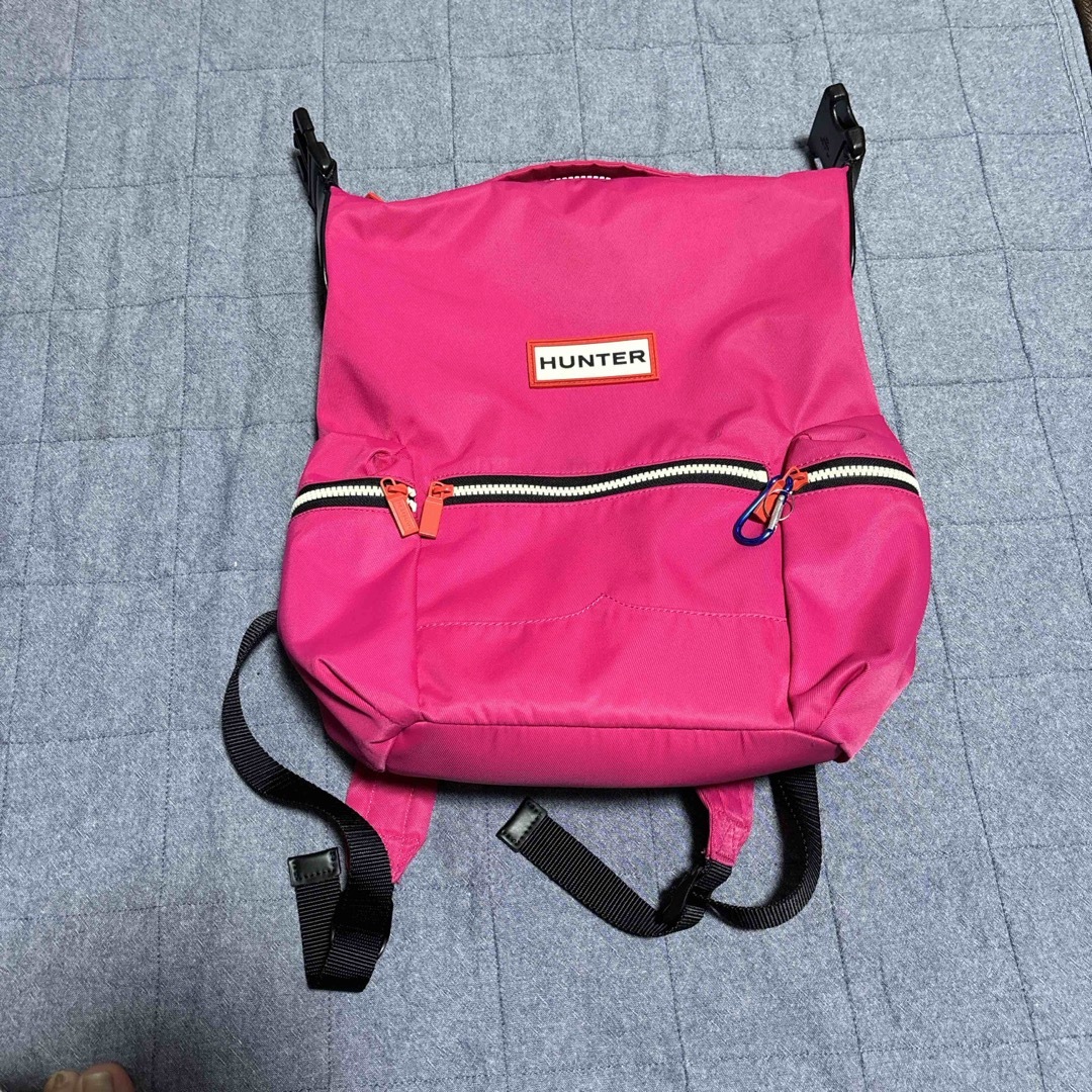 HUNTER(ハンター)のHUNTER ナイロンリュックused ピンク レディースのバッグ(リュック/バックパック)の商品写真