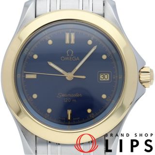 オメガ(OMEGA)のオメガ シーマスター 120M クォーツ 36mm Seamaster 120M Quartz 36mm 2411.80 保証書 K18YG/SS メンズ時計 ブルー 仕上げ済 美品 【中古】(その他)