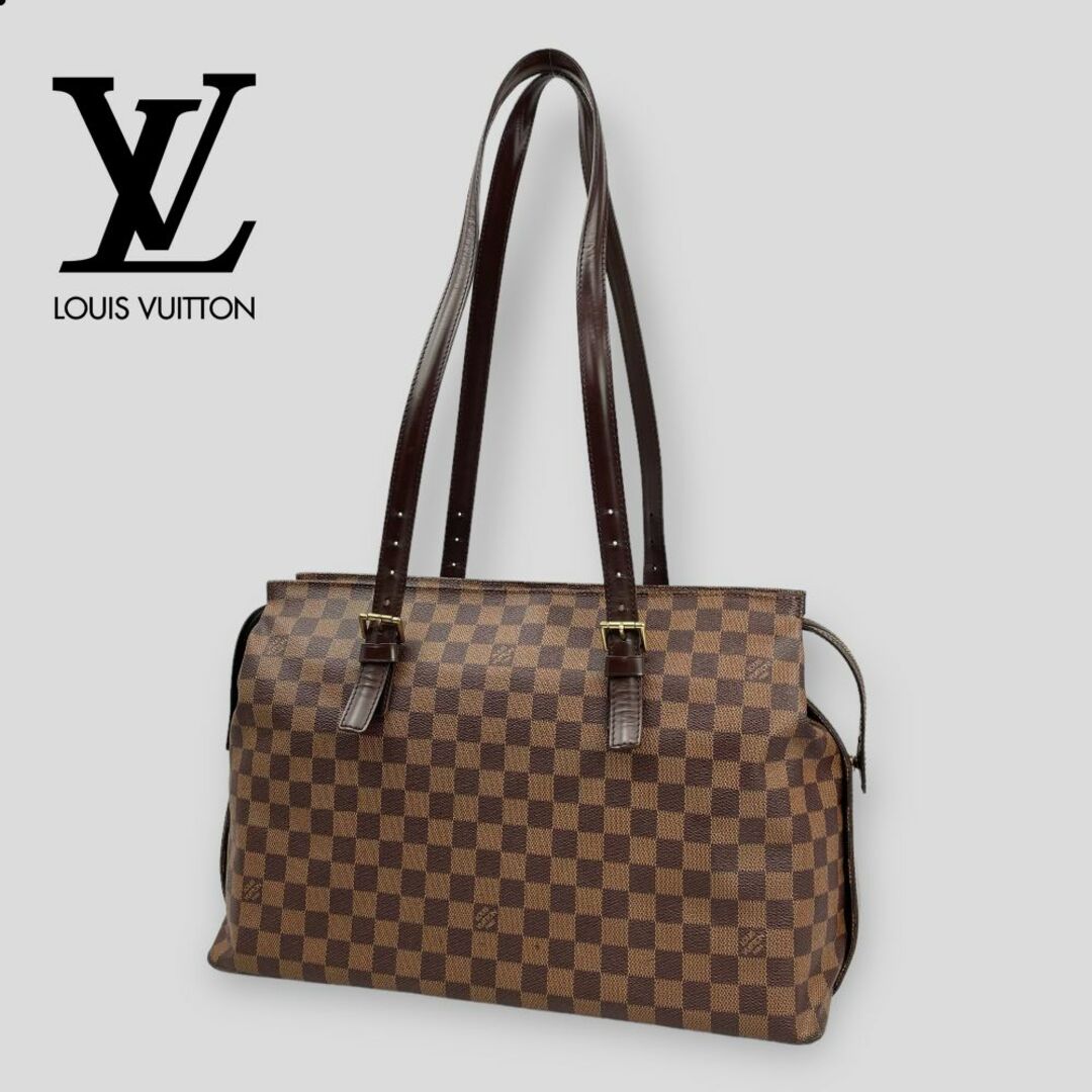 LOUIS VUITTON - □ルイ ヴィトン□ ダミエ チェルシー 肩掛けトート