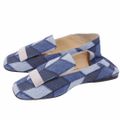 未使用 セルジオロッシ SERGIO ROSSI ローファー スリッポン SR1 SLIPPER デニム プレート金具 シューズ レディース 36(23cm相当) インディゴブルー