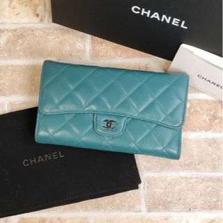 シャネル(CHANEL)のシャネル CHANEL☆ マトラッセ レザー 三つ折り 長財布 仏製 ココマーク(財布)