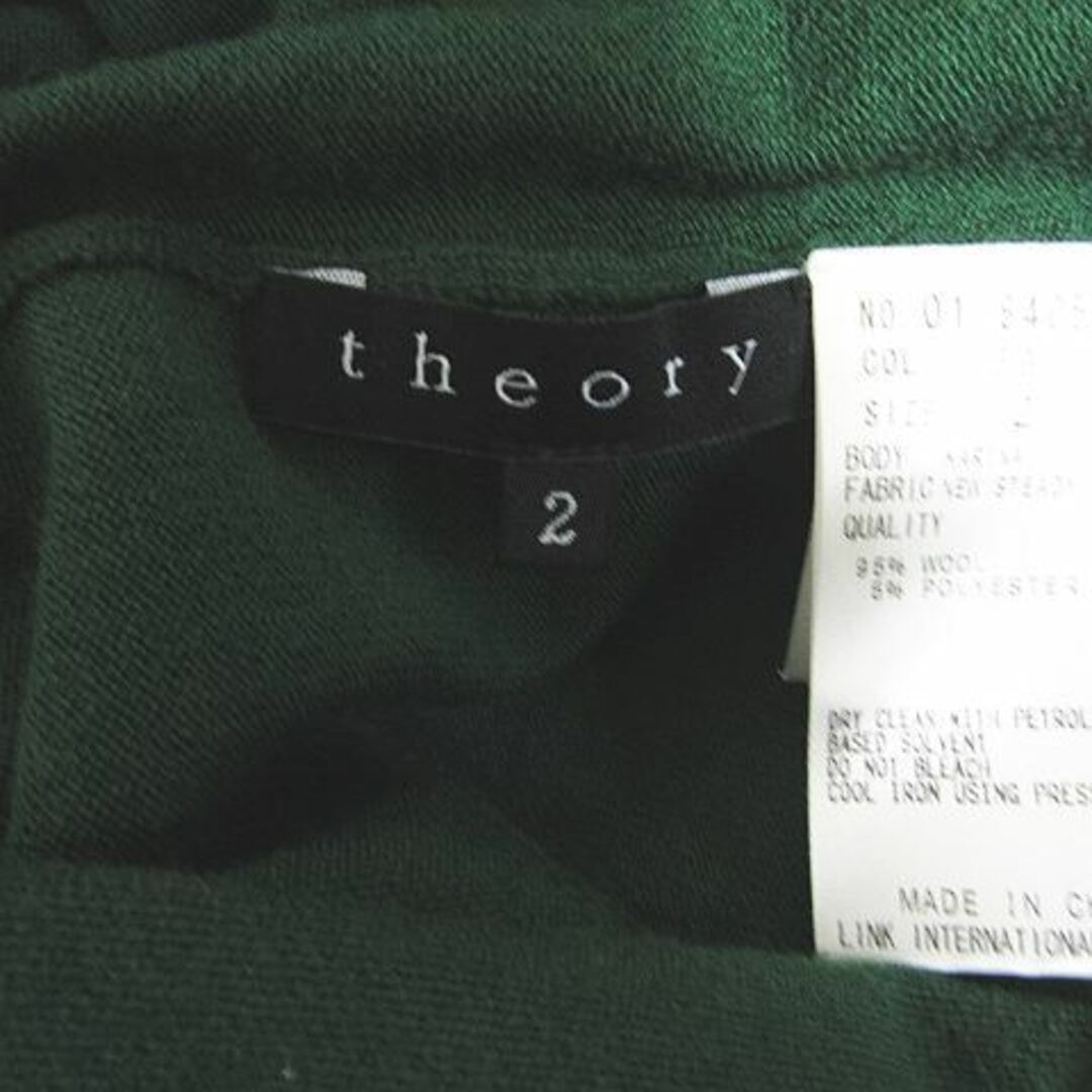 theory(セオリー)のtheory ニット ワンピース 半袖 膝上 ウール タートルネック 2 レディースのワンピース(ひざ丈ワンピース)の商品写真