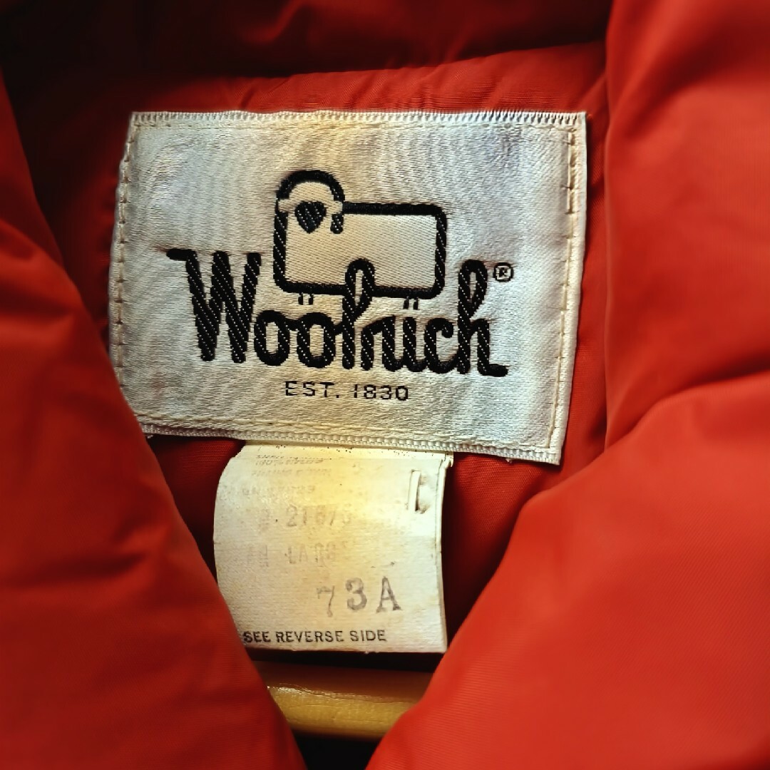 WOOLRICH(ウールリッチ)のウールリッチ　ダウンベスト　M　L 　2着セット　レッド メンズのジャケット/アウター(ダウンベスト)の商品写真