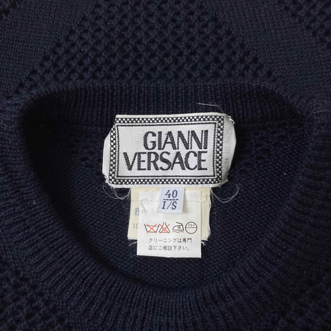 Gianni Versace(ジャンニヴェルサーチ)のGIANNI VERSACE メッシュ ニットセーター レディースのトップス(ニット/セーター)の商品写真