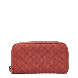 ボッテガヴェネタ(Bottega Veneta)のボッテガヴェネタ イントレチャート ラウンドファスナー 長財布 レザー レディース BOTTEGAVENETA 【1-0123823】(財布)