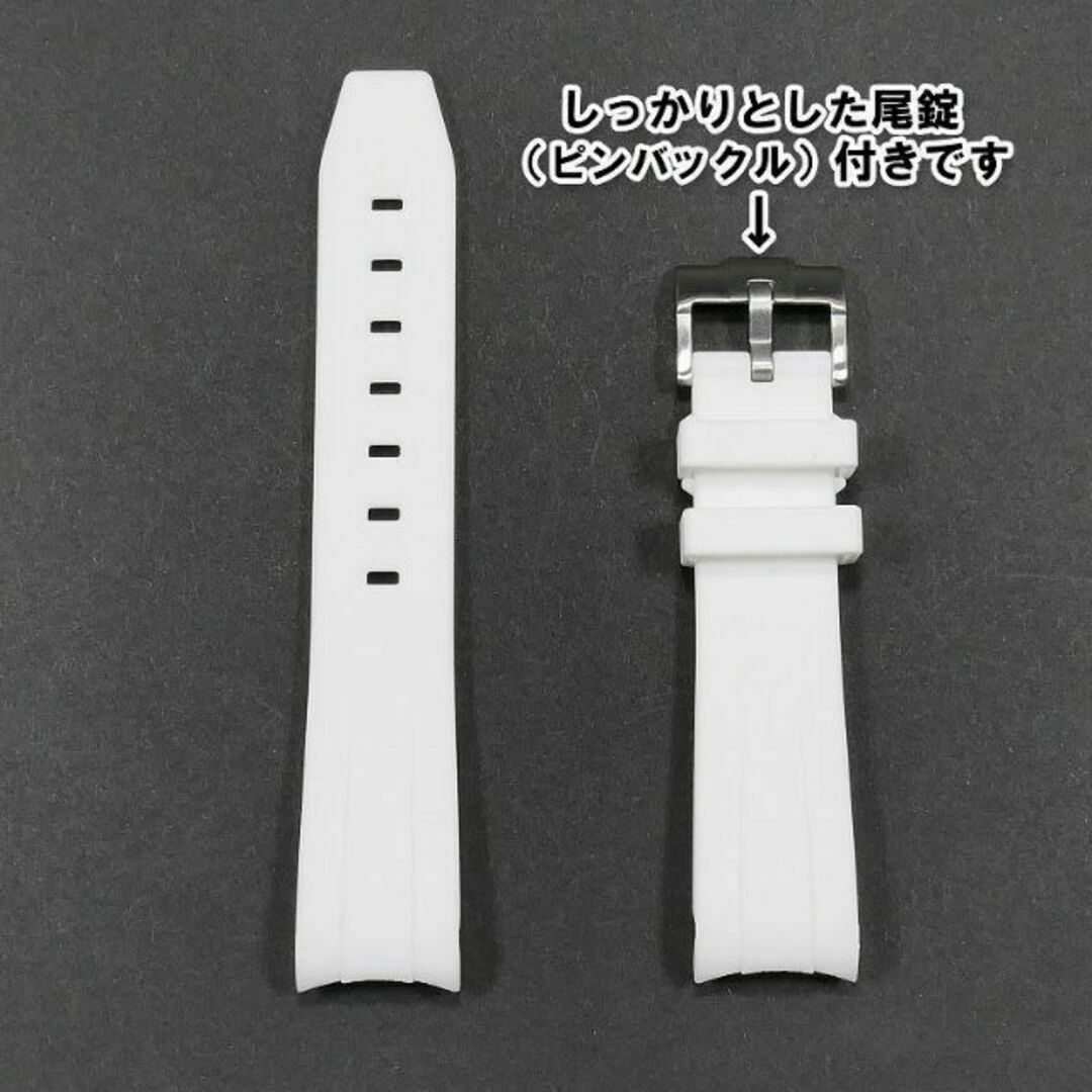 OMEGA(オメガ)のスウォッチ×オメガ 対応ラバーベルト 尾錠付き B ホワイト メンズの時計(ラバーベルト)の商品写真