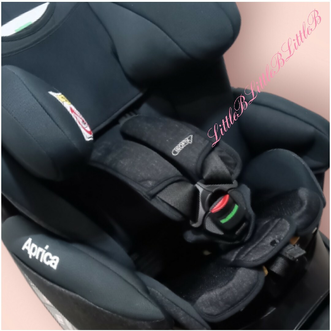 アップリカ【美品】ディアターン プラス ISOFIX 回転式チャイルドシート 黒