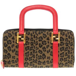 極美品 フェンディ ハーフムーン型 ハンドバッグ ズッカ柄 編み込みレザー 極美品 フェンディ ハーフムーン型 ハンドバッグ ズッカ柄 編み込みレザー