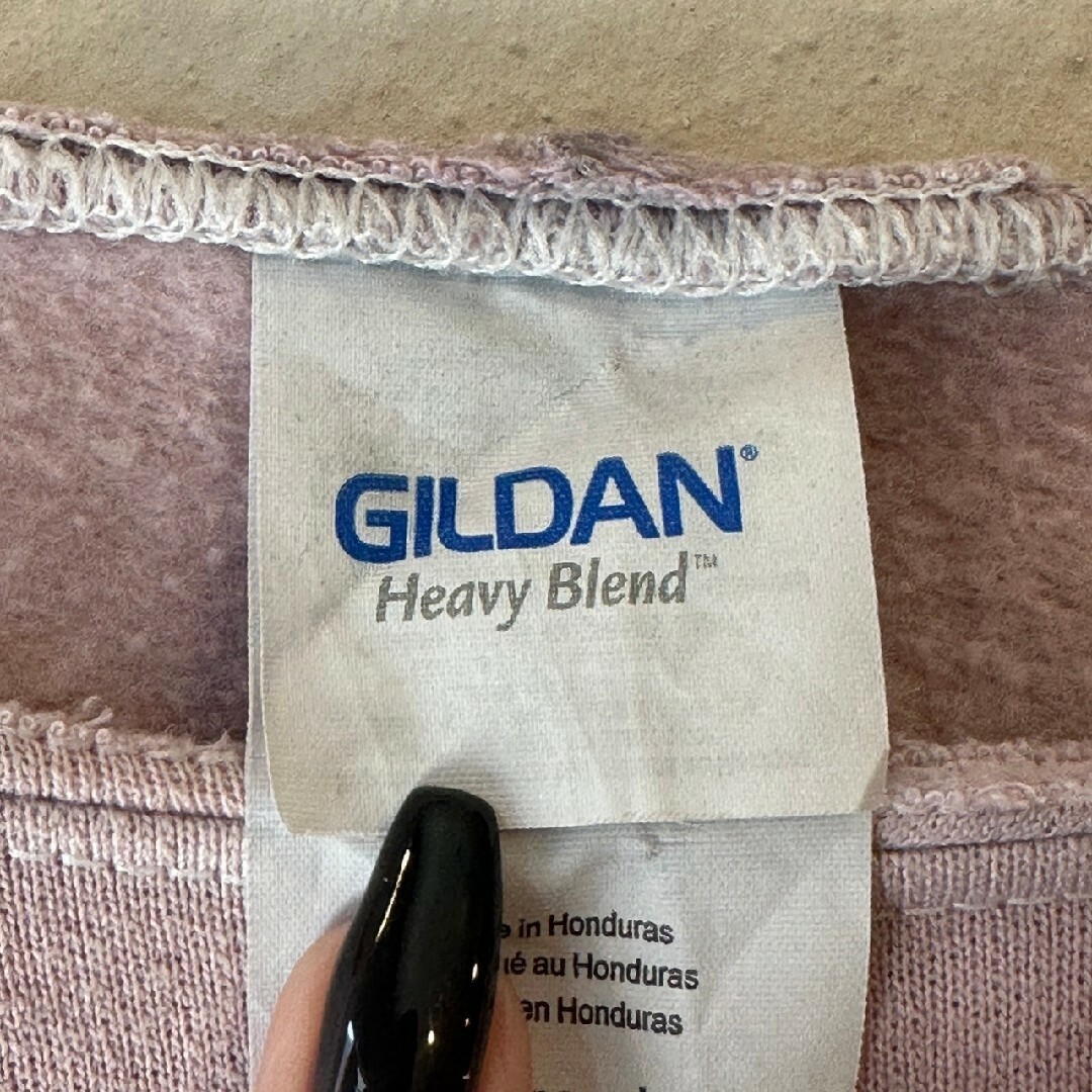 GILDAN(ギルタン)のGILDAN　ギルダン　スウェット　ショート丈　タイダイ　パープル レディースのトップス(トレーナー/スウェット)の商品写真