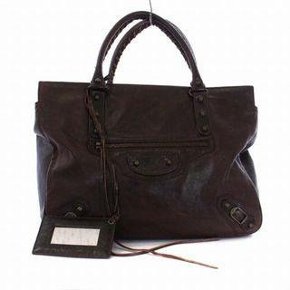 新品 バレンシアガ BALENCIAGA トートバッグ ネイビーカバ ナチュール/グリーアシェ