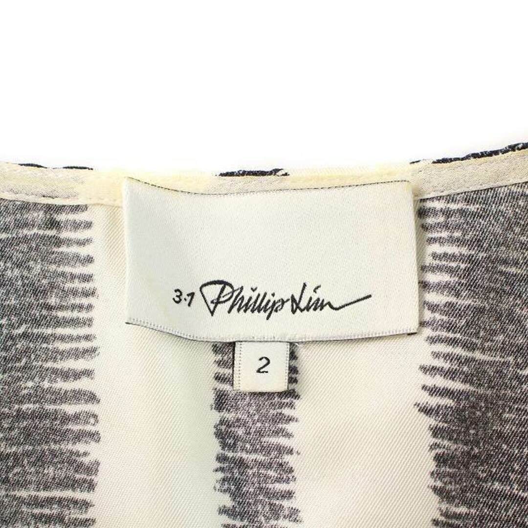 3.1 Phillip Lim(スリーワンフィリップリム)の3.1 フィリップリム ブラウス カットソー フレンチスリーブ サテン 2 M レディースのトップス(シャツ/ブラウス(半袖/袖なし))の商品写真