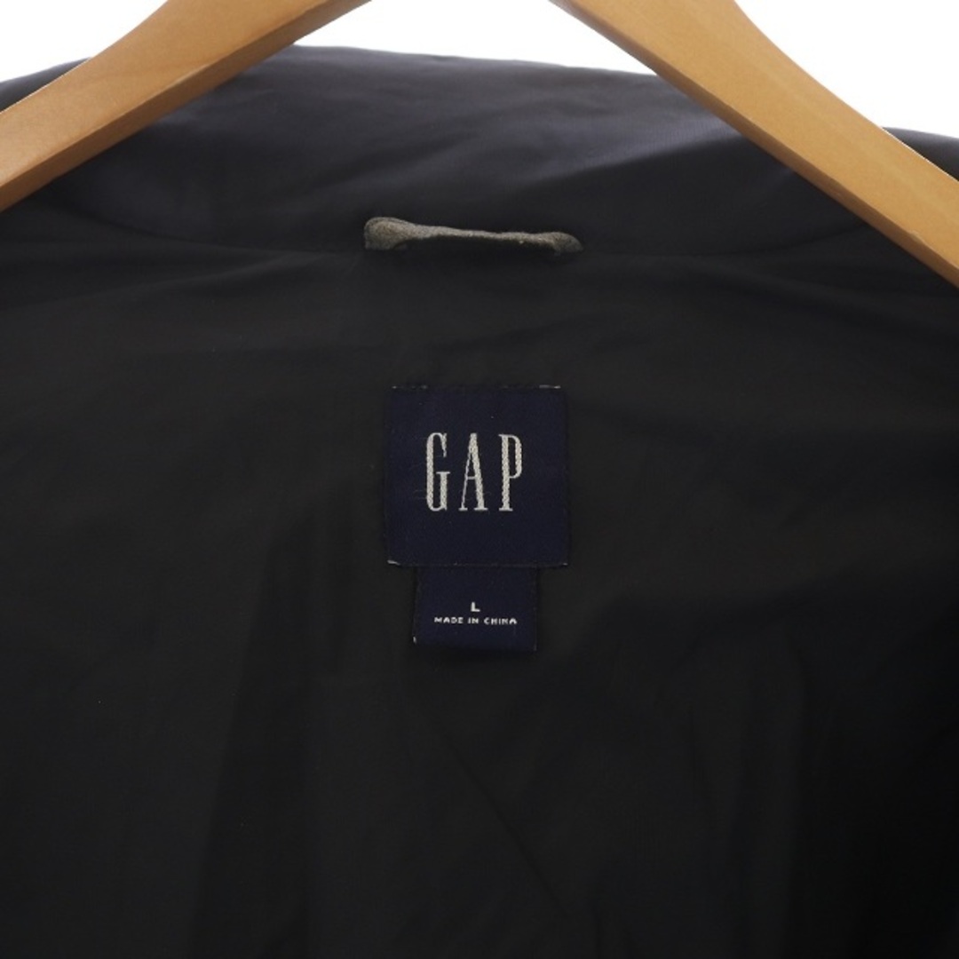 GAP(ギャップ)のギャップ GAP ダウンジャケット ミドル ジップアップ ハイネック L 黒 メンズのジャケット/アウター(ダウンジャケット)の商品写真