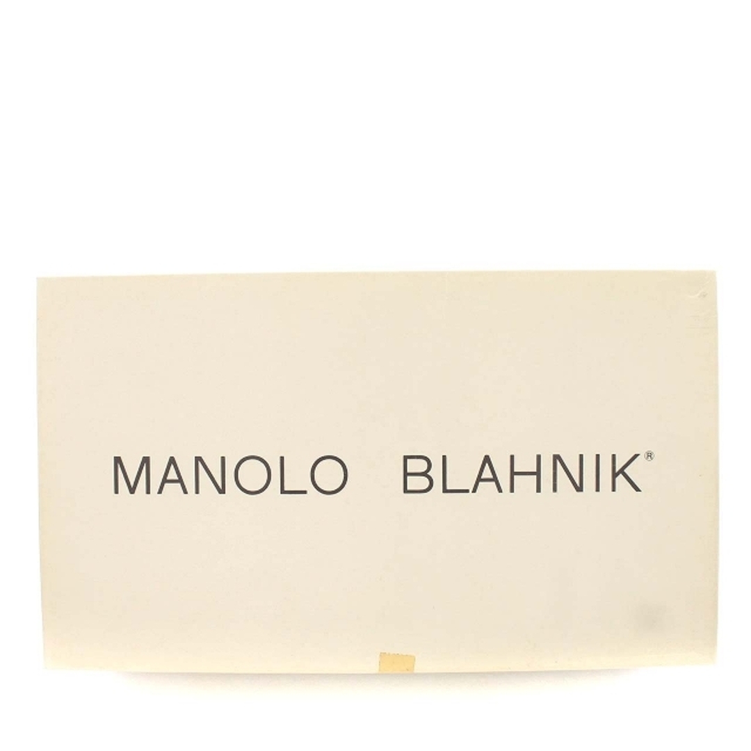 MANOLO BLAHNIK(マノロブラニク)のマノロブラニク MANOLO BLAHNIK パンプス 37.5 24.5 茶 レディースの靴/シューズ(ハイヒール/パンプス)の商品写真