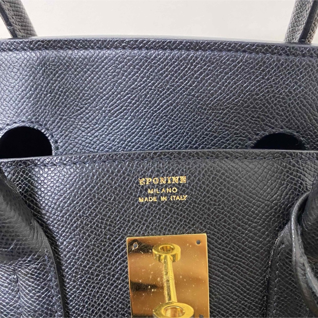 エポニーヌ EPONINE 「BIRKIN35」ハンドバッグ ブラック