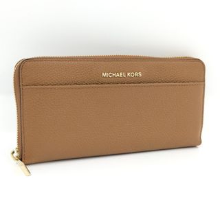 マイケルコース(Michael Kors)のMICHAEL KORS ラウンドファスナー 長財布 レザー キャメル(財布)