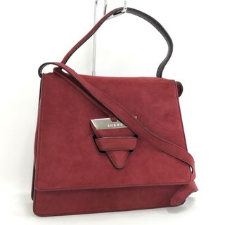 ロエベ(LOEWE)のLOEWE 2WAY ショルダーバッグ スエード レッド(その他)