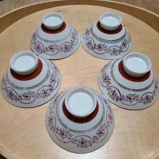 昭和レトロ　お茶碗　５客セット(食器)