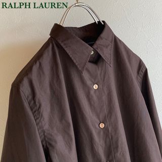 ラルフローレン(Ralph Lauren)のラルフローレン スポーツ カフスボタン シャツ 7 ダークブラウン(シャツ/ブラウス(長袖/七分))