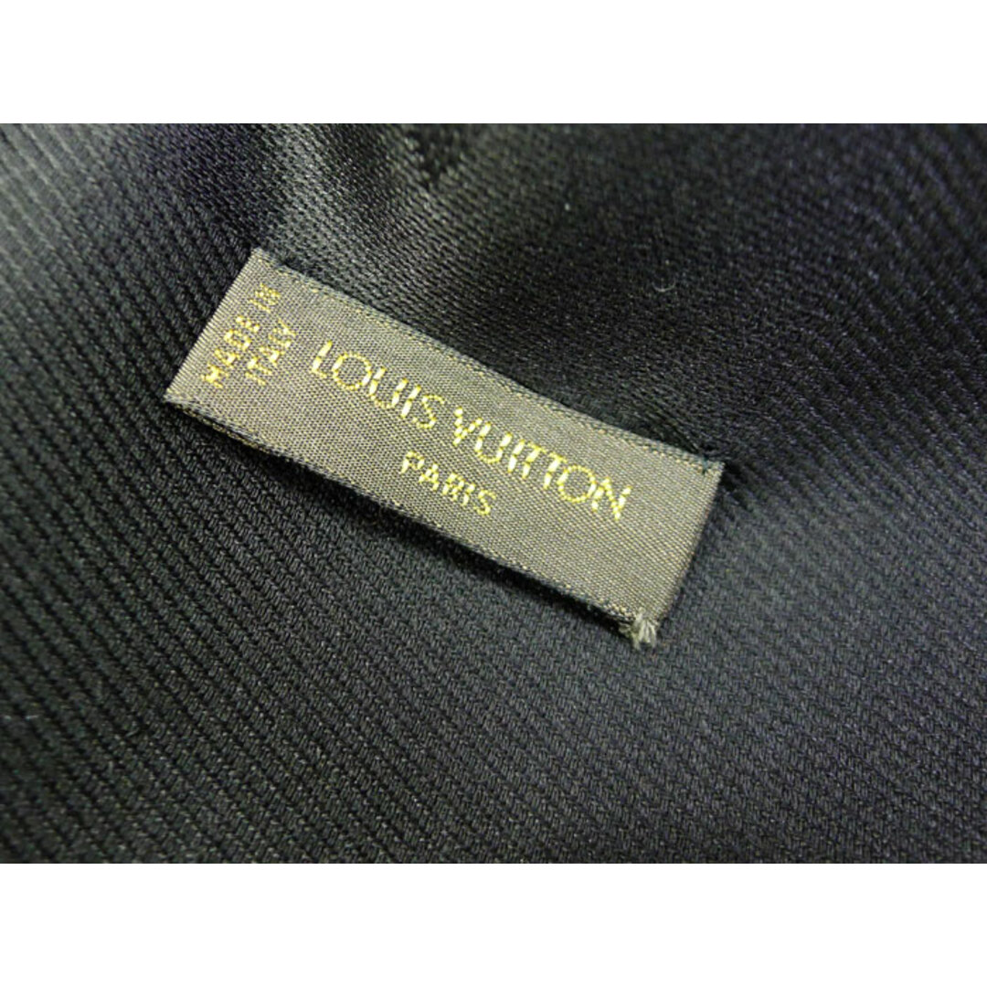 LOUIS VUITTON ショール モノグラム ノワール ブラック シルク LOUIS VUITTON ショール モノグラム ノワール ブラック シルク