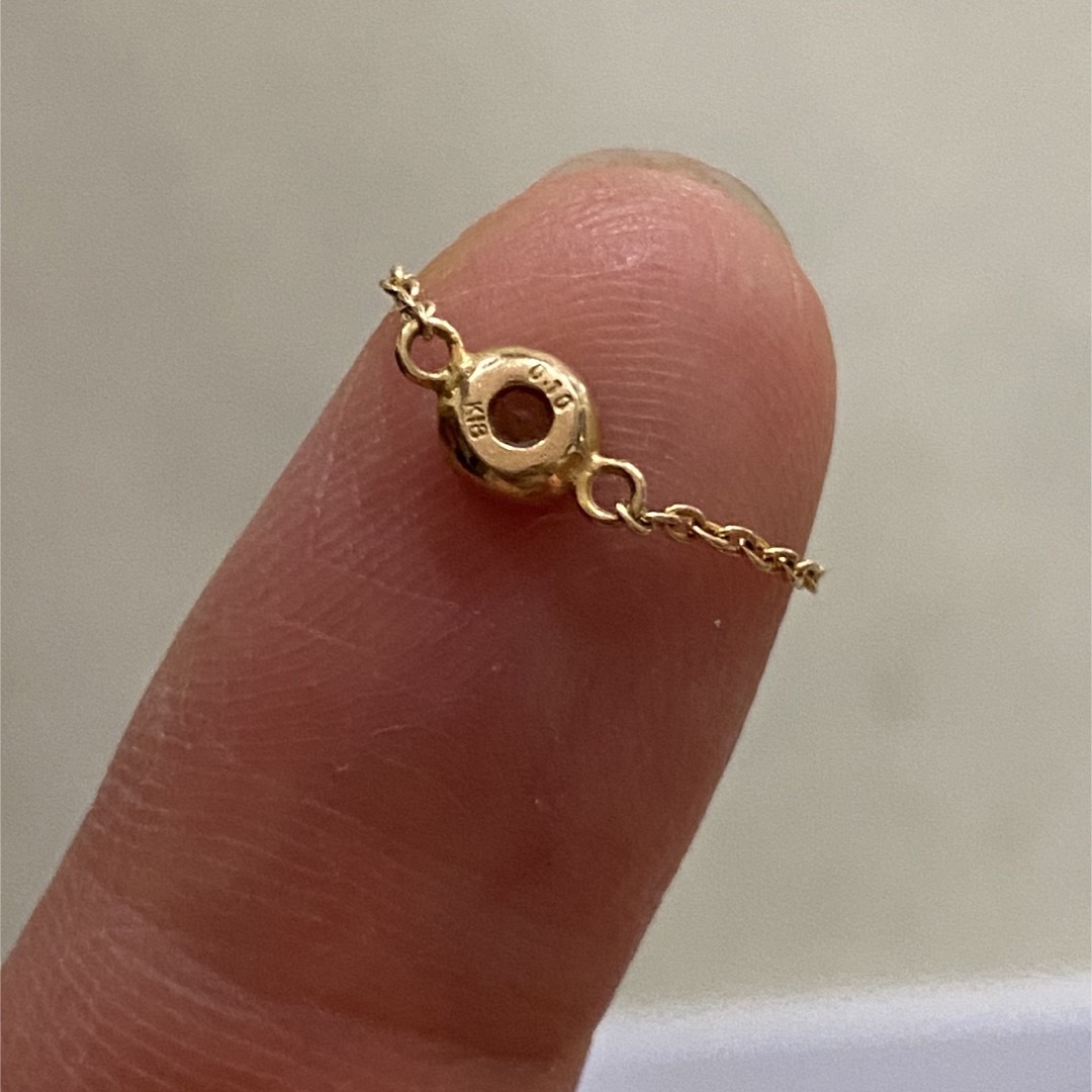 k18 ダイヤリング　0.1カラット刻印 レディースのアクセサリー(リング(指輪))の商品写真