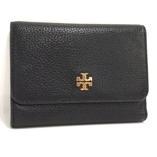 トリーバーチ(Tory Burch)のTORY BURCH 三つ折り財布 カーター レザー ブラック 70447(財布)