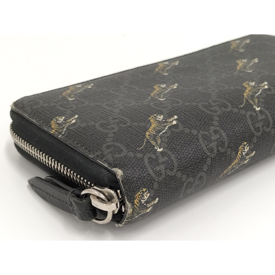 GUCCI GGスプリーム タイガープリント ラウンドファスナー長財布 GUCCI GGスプリーム タイガープリント ラウンドファスナー長財布