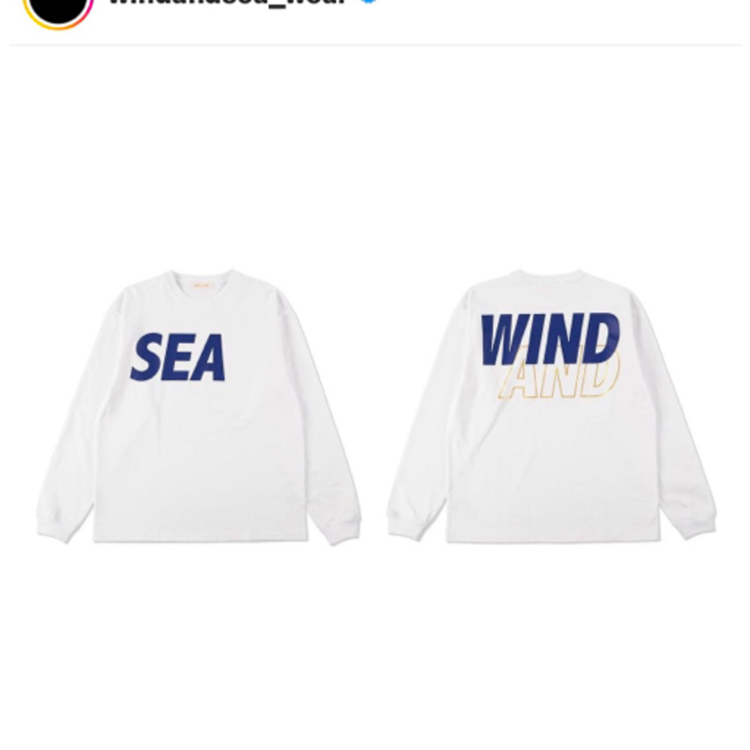 WIND AND SEA - 新品未使用タグ付 windandsea ロング tシャツ 白 ...