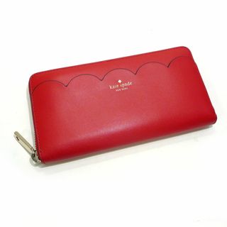 ケイトスペードニューヨーク(kate spade new york)のKate Spade マグノリア ラウンドファスナー 長財布 レザー レッド(財布)