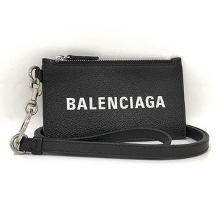 バレンシアガ(Balenciaga)のBALENCIAGA CASH カードケース コインケース ストラップ付 レザー(財布)