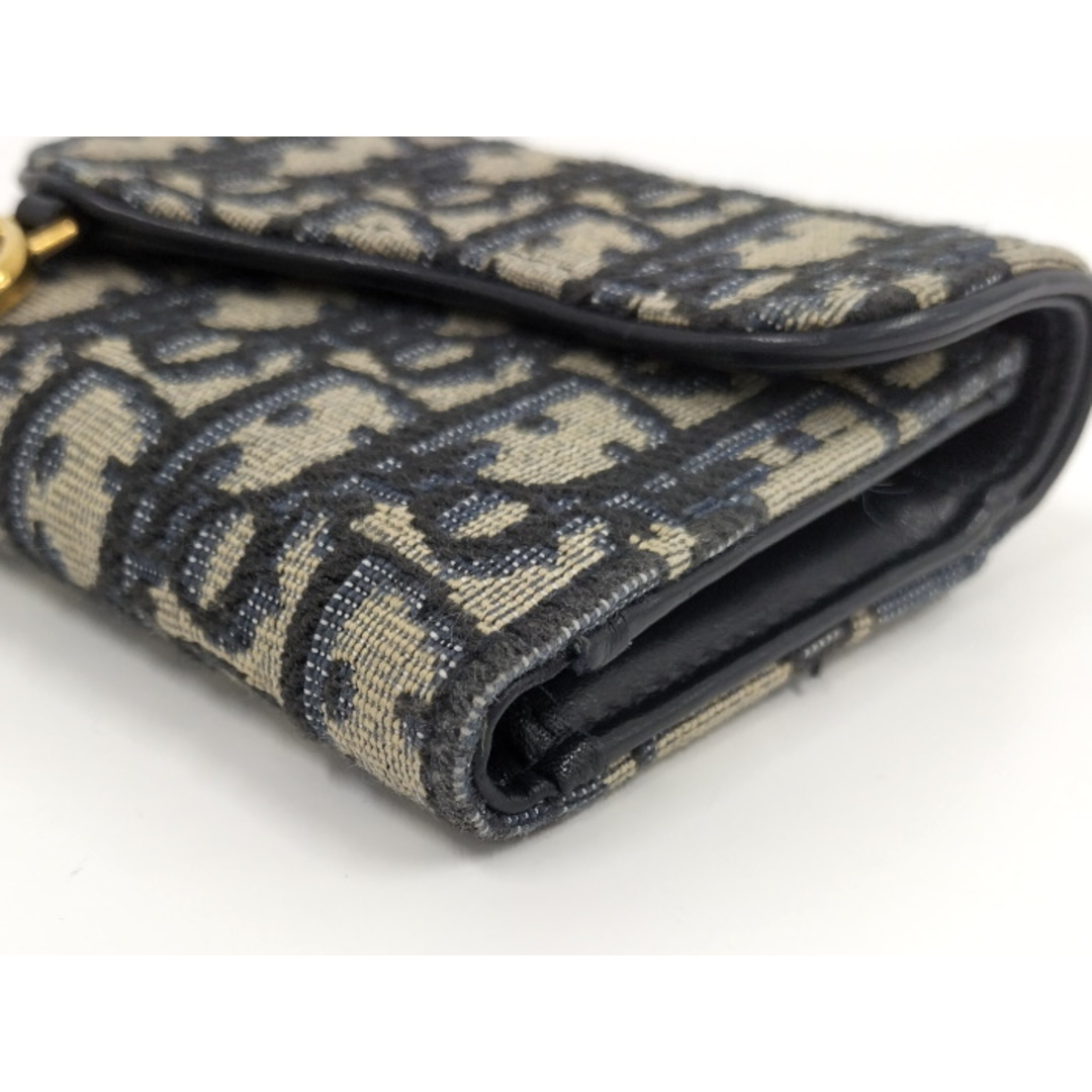 極美品】クリスチャンディオール 三つ折り財布 D金具 トロッター 極美品】クリスチャンディオール 三つ折り財布 D金具 トロッター