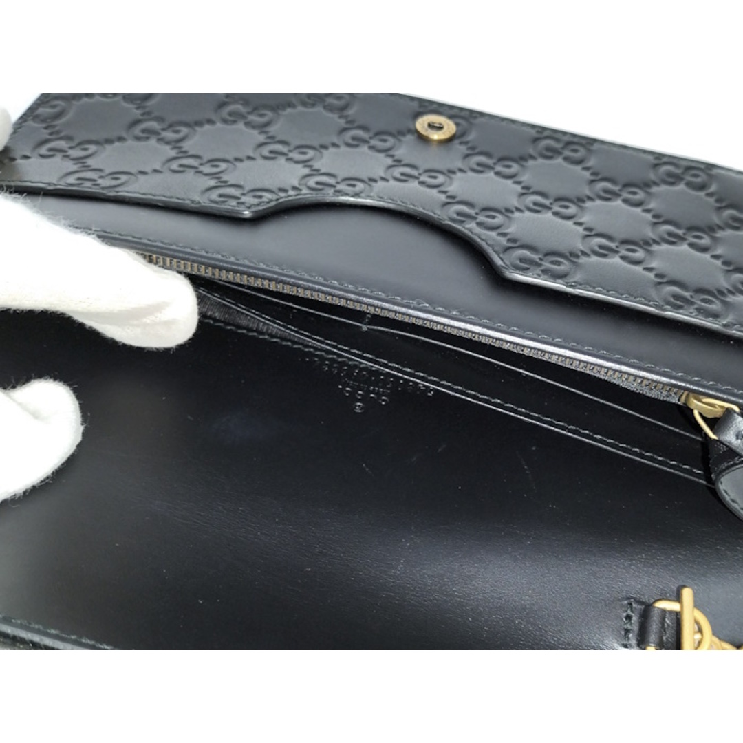 GUCCI - GUCCI チェーンウォレット チェーンショルダーバッグ GUCCI - GUCCI チェーンウォレット チェーンショルダーバッグ