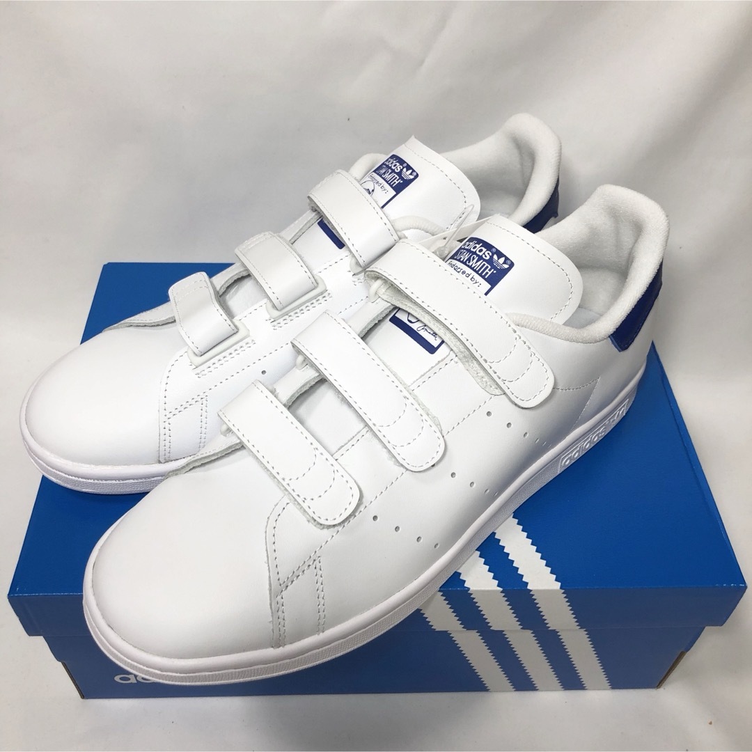 adidas(アディダス)の【新品】アディダス スタンスミス スニーカー ベルクロ ブルー 白 27.0 メンズの靴/シューズ(スニーカー)の商品写真