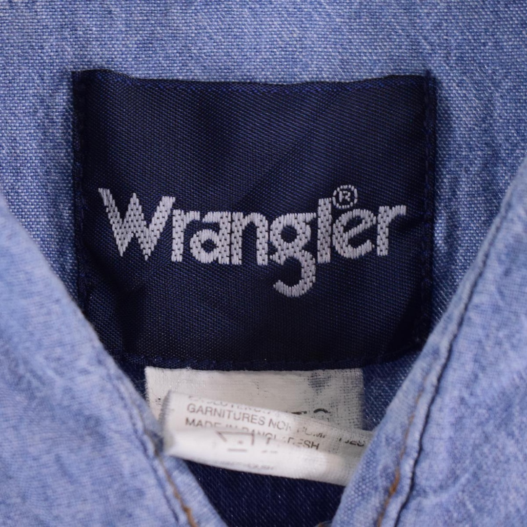 Wrangler(ラングラー)の古着 ラングラー Wrangler 長袖 デニムウエスタンシャツ メンズXL /eaa375493 メンズのトップス(シャツ)の商品写真